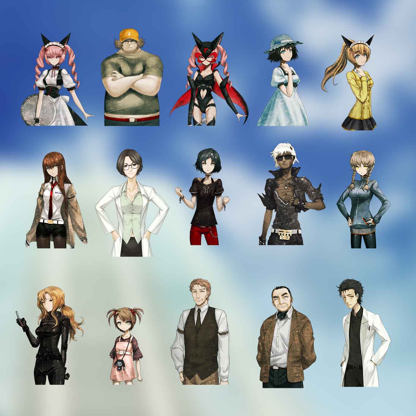 Einstein Gate Characters Full Collection