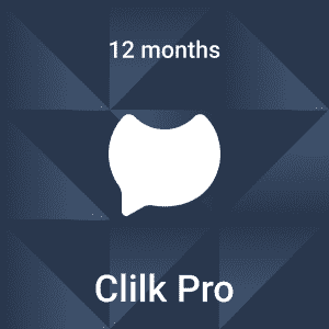 Clilk Pro - 12 months - Fonts, colors and music - Online animation